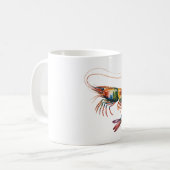 フローラ海老アート コーヒーマグカップ (正面左)