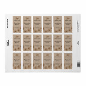 フローラ淡い色のミツバチオレンジ ラベル (フルシート)