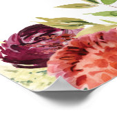 フローラ深夜おむつ赤ちゃんシャワー標識 ポスター (角)