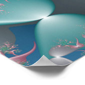 フローラ渦フラクタル ポスター (角)