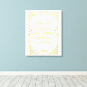 フローラ渦飾縁ど婚式 キャンバスプリント (インサイチュ (ウッドフロア))