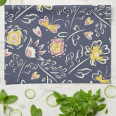 フローラ渦 キッチンタオル (折り畳み)