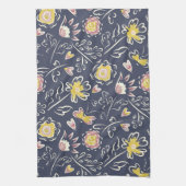 フローラ渦 キッチンタオル (縦)