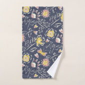 フローラ渦 バスタオルセット (ハンドタオル)