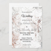 フローラ渦 – 結婚式招待状 招待状 (正面/裏面)