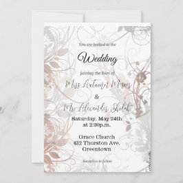 フローラ渦 – 結婚式招待状 招待状