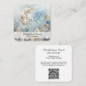 *~*フローラ満月の花QR AP70エーテル スクエア名刺 (正面/裏面)