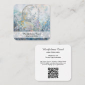 *~*フローラ満月フラワーズAP70エーテルQR スクエア名刺 (正面/裏面)