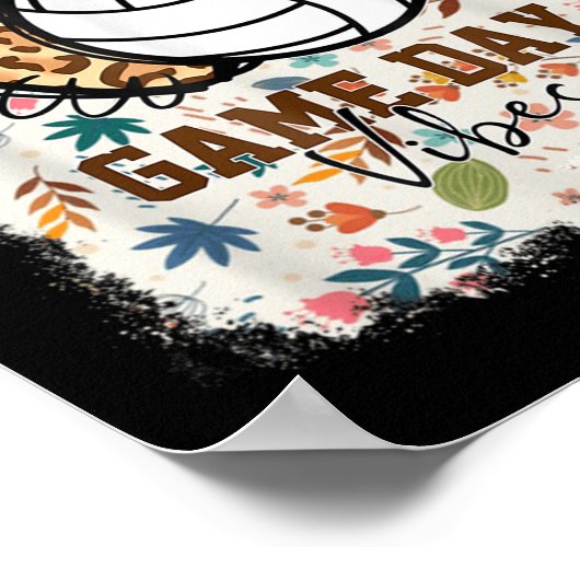 フローラ漂白バレーボールゲームデイビーブバレーボール ポスター (角)