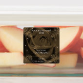 フローラ濃い茶色のオレンジと黄色の製品ラベル ラベル (貼付)