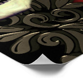 フローラ濃厚なゴシックスカルドリンクのメニューの看板 ポスター (角)