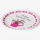 フローラ灌水缶バレンタインID735 ペーパープレート (アングル)