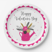 フローラ灌水缶バレンタインID735 ペーパープレート (正面)