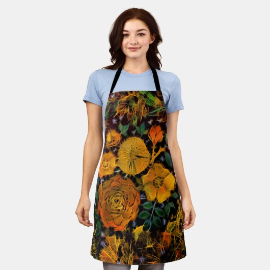 フローラ火花 エプロン (着用した状態)