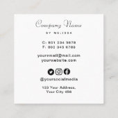 フローラ灯 スクエア名刺 (裏面)