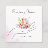 フローラ灯 スクエア名刺 (正面)