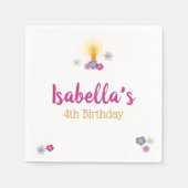 フローラ灯 スタンダードカクテルナプキン (正面)