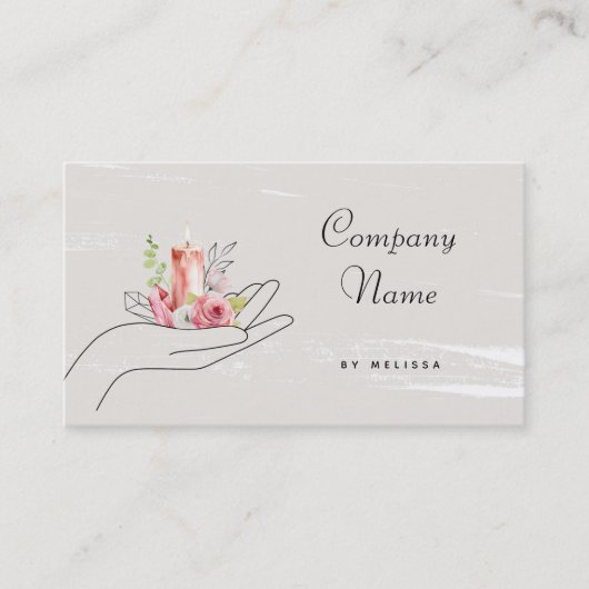 フローラ灯 名刺 (正面)