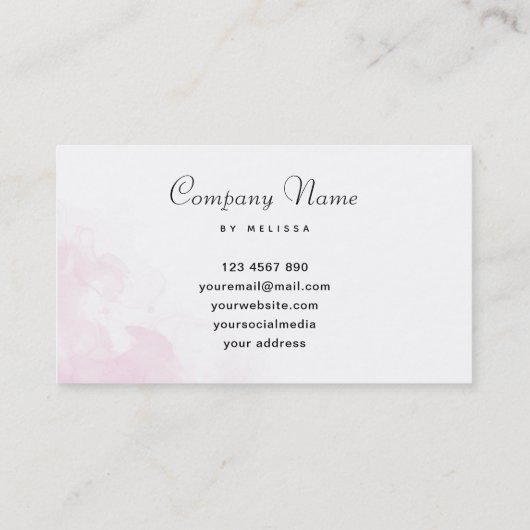 フローラ灯 名刺 (裏面)