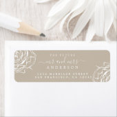 フローラ灰色の未来ミセス結婚ズ差出人住所 ラベル (インサイチュ)