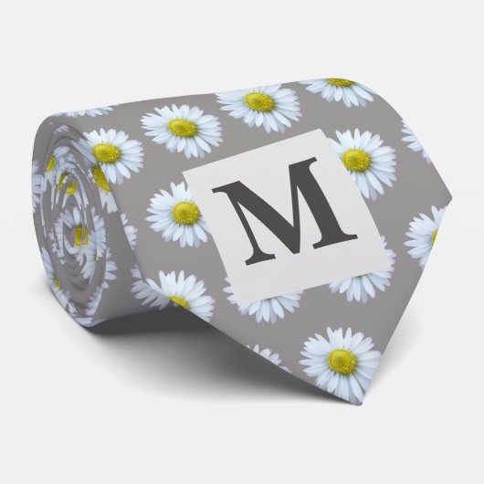 フローラ灰色 ネクタイ (ロール)