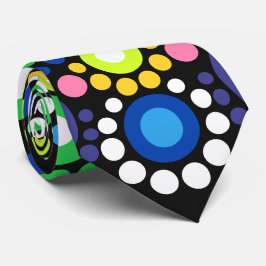 フローラ点々のあるマンダラレトロヒッパイドット ネクタイ