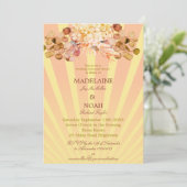 フローラ焼けオレンジサン結婚レイのリハーサル 招待状 (スタンド正面)