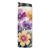 フローラ熱タンブラー – 絶縁トラベルカップ タンブラー (回転右)