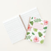 フローラ熱帯ハイビスカ ノートブック (内部)