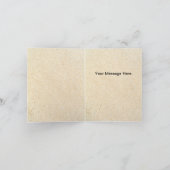 フローラ熱帯ビーチ結婚式サンキューカード サンキューカード (内部)