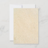 フローラ熱帯ビーチ結婚式日付カードを保存 セーブザデート (裏面)