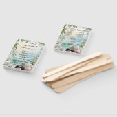 フローラ熱帯ビーチ結婚式番組ファン ハンドファン (組立なし)