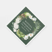 フローラ熱帯リース卒業パーティー スタンダードランチョンナプキン (角)