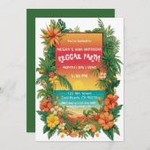 フローラ熱帯レゲエパーティーカスタマイズ 招待状 (正面/裏面)