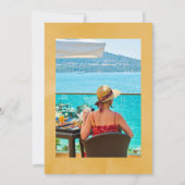 フローラ熱帯夏お祝いの写真 招待状 (裏面)