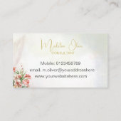 フローラ熱帯植物エレガントモダン 名刺 (裏面)