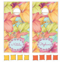 フローラ熱帯花ハイビスカスイラスト