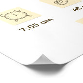 フローラ熱気球ベビーキツネ誕生状態 ポスター (角)