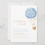 フローラ熱気球ベビーシャワー | 招待状 (正面)