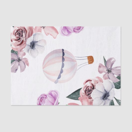 フローラ熱気球旅行ブライダルシャワー 薄葉紙 (正面)