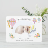 フローラ熱気球誕生のお知らせカード (スタンド正面)