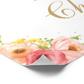 フローラ熱気球誕生日動物へようこそ ポスター (角)