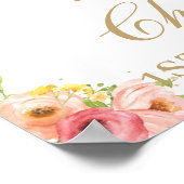 フローラ熱気球誕生日動物へようこそ ポスター (角)