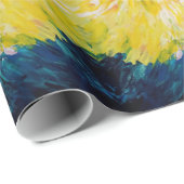 フローラ爆発の抽象絵画関数 ラッピングペーパー (ロールコーナー)