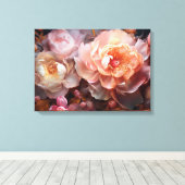 フローラ爆発 キャンバスプリント (インサイチュ (ウッドフロア))