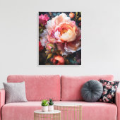 フローラ爆発 キャンバスプリント (インサイチュ (リビング))