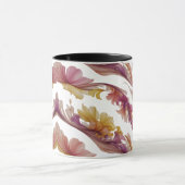 フローラ爆発 – 鮮やか抽象芸術フラワーバースト マグカップ (中央)