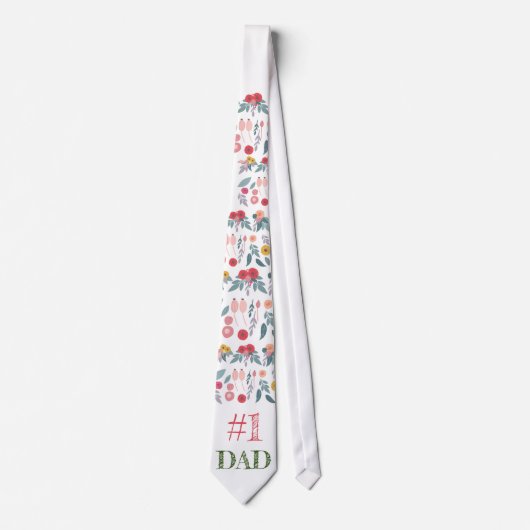 フローラ父の日ネクタイ： #1パパ ネクタイ (正面)