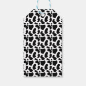 フローラ牛と牛プリント誕生日メッセージカード ギフトタグ (裏面)