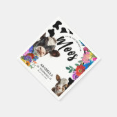 フローラ牛のMOOSの誕生日 スタンダードカクテルナプキン (角)